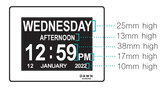 8" Digital Calendar & Reminder Clock